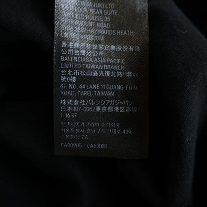 Balenciaga Layered Sports Logo Tee Crew Neck Short Sleeve T-Shirt Top Black — view 8