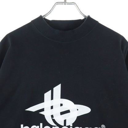 Balenciaga Layered Sports Logo Tee Crew Neck Short Sleeve T-Shirt Top Black — view 3