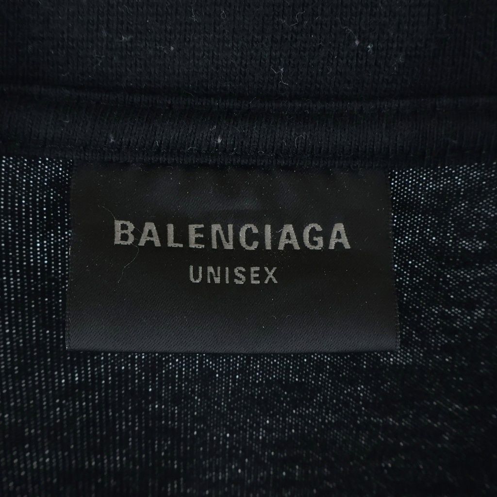 Balenciaga Layered Sports Logo Tee Crew Neck Short Sleeve T-Shirt Top Black — view 6