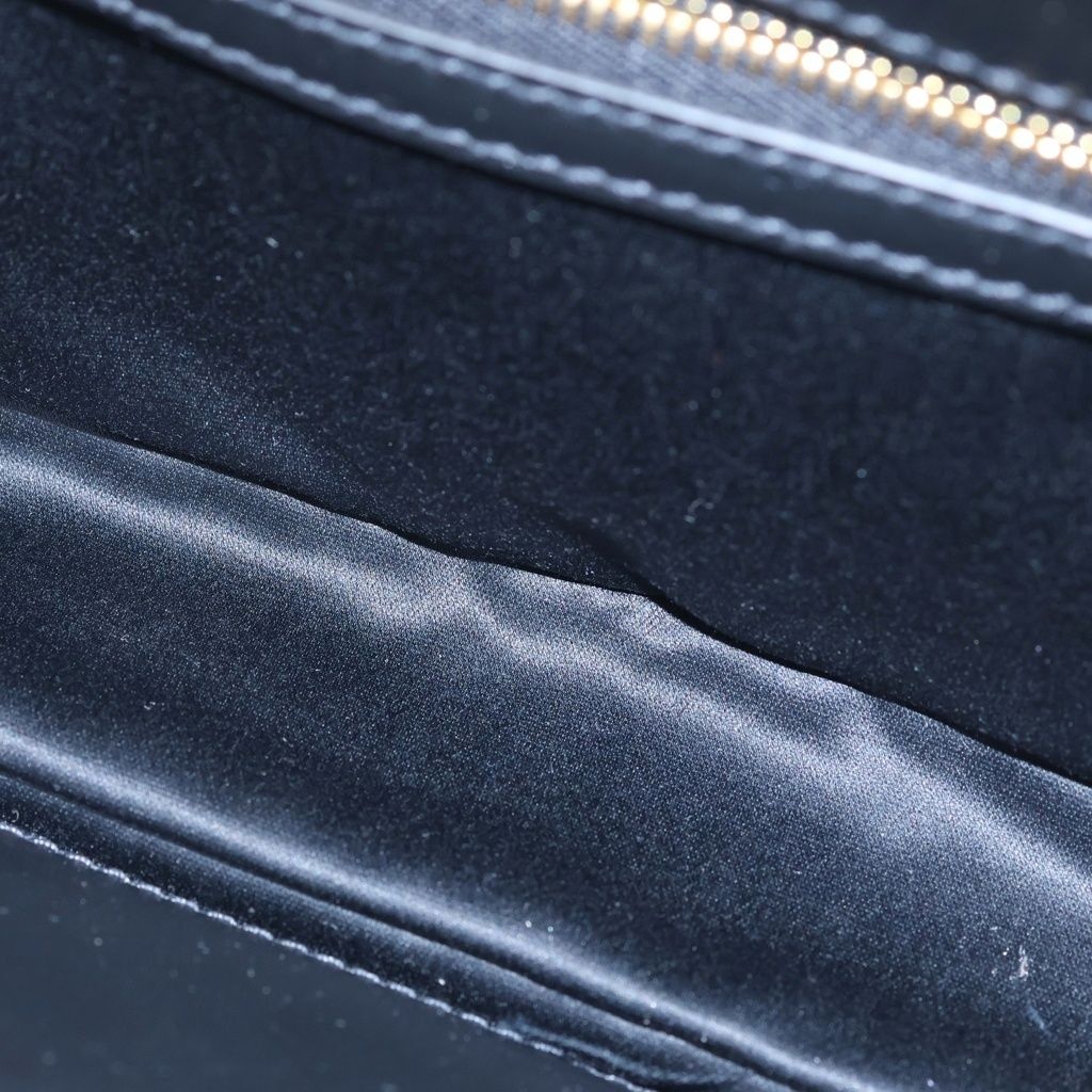 Miu Miu Fine Calf Penny Leather 2-Way Shoulder Handbag Black Acrm — view 5
