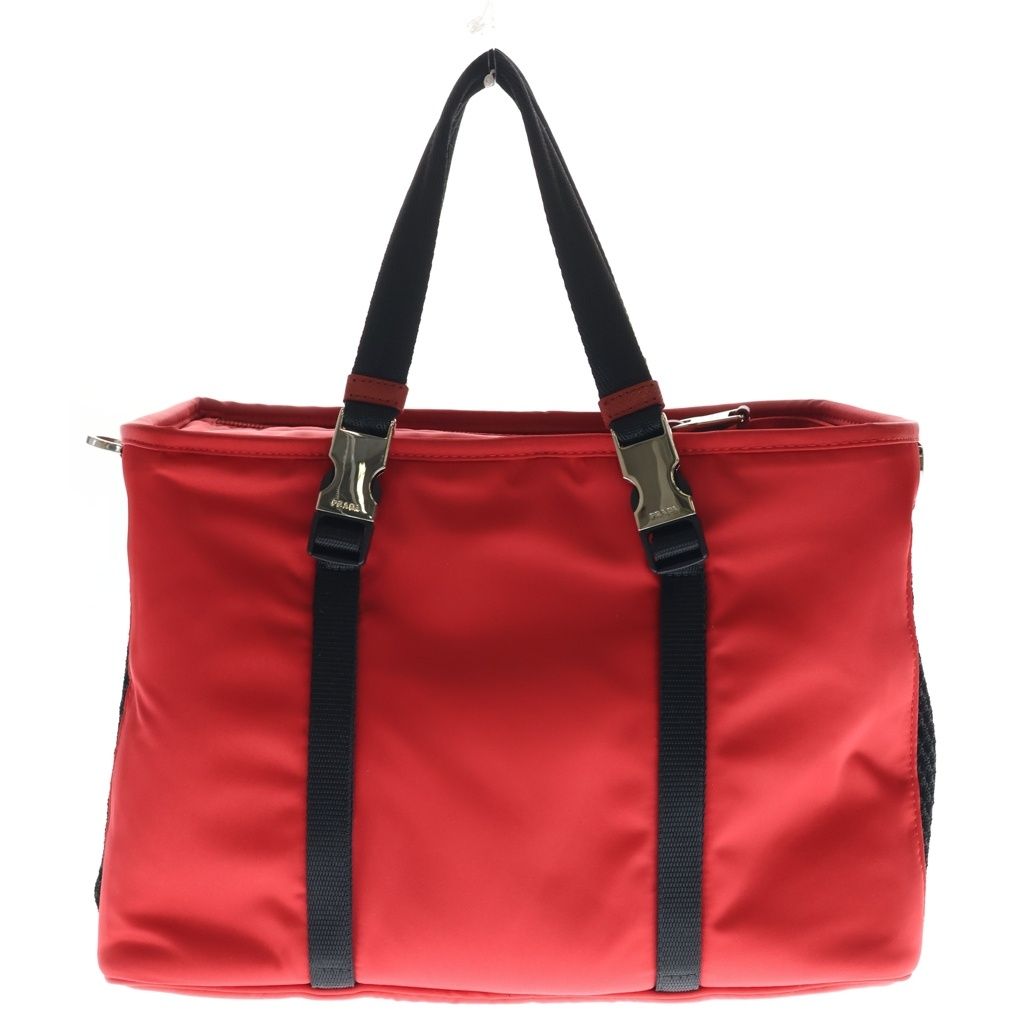 Prada Re-Nylon Pet Bag Saffiano Leather Handbag — view 2