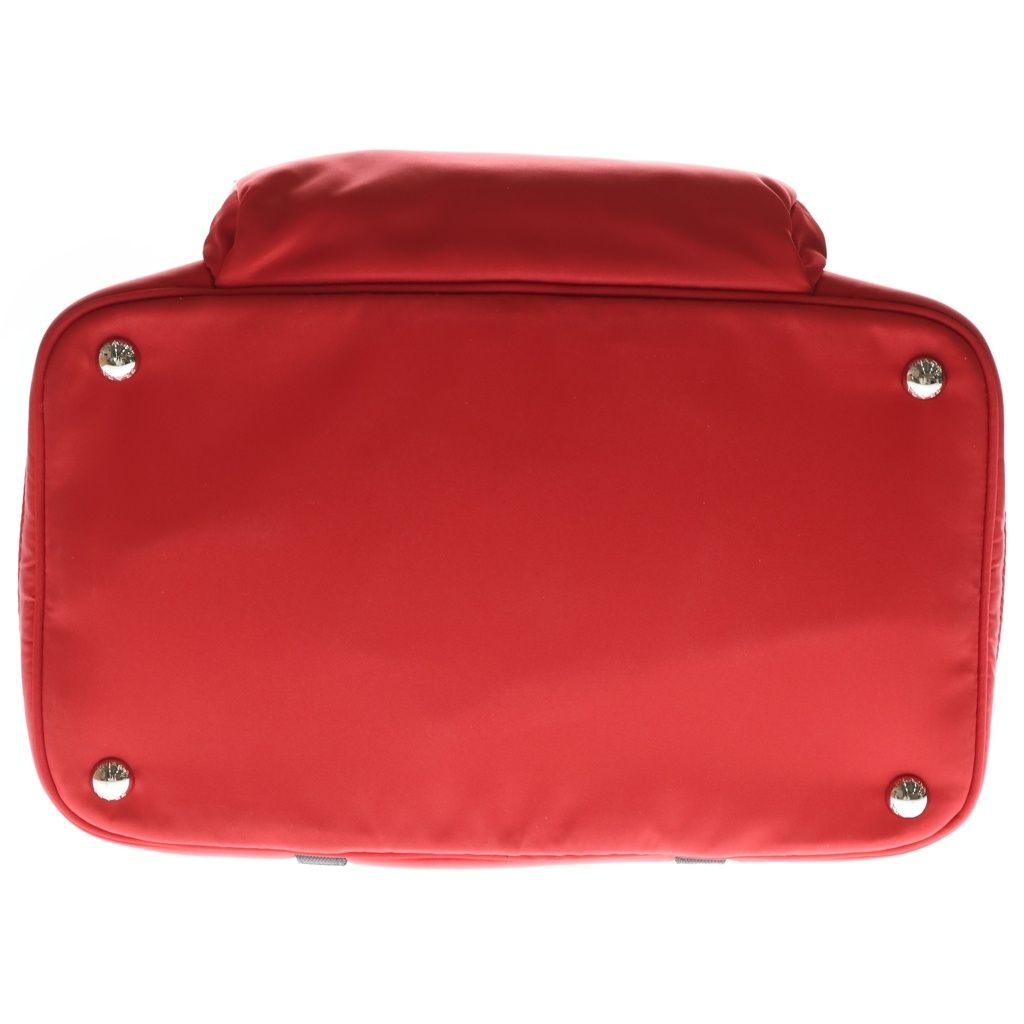 Prada Re-Nylon Pet Bag Saffiano Leather Handbag — view 4