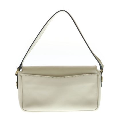 Miu Miu Cfine Calf Penny Leather 2-Way Shoulder Handbag White — view 2