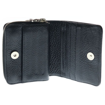 Chrome Hearts SQ Zip Bill Square Zip Leather Wallet Black — view 4