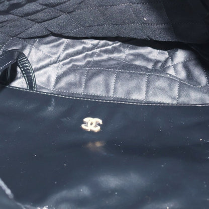 Chanel 22 Tote Chain Black Shiny Calfskin Gold — view 5