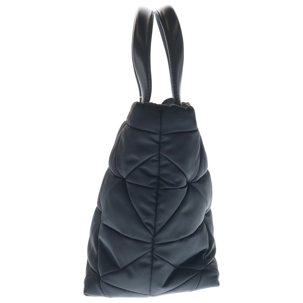 Prada Tessuto Quilted 2-Way Shoulder Bag Black Nylon Leather Silver — view 3