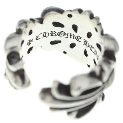 Chrome Hearts Dbl Flrl Crs Double Floral Cross Ring Silver — view 5