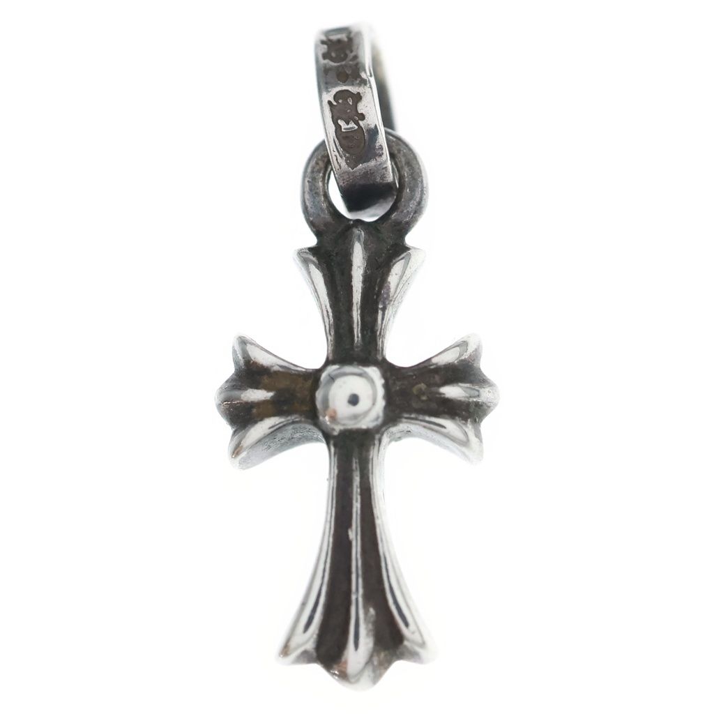 Chrome Hearts Crs Baby Fat Cross Pendant Silver