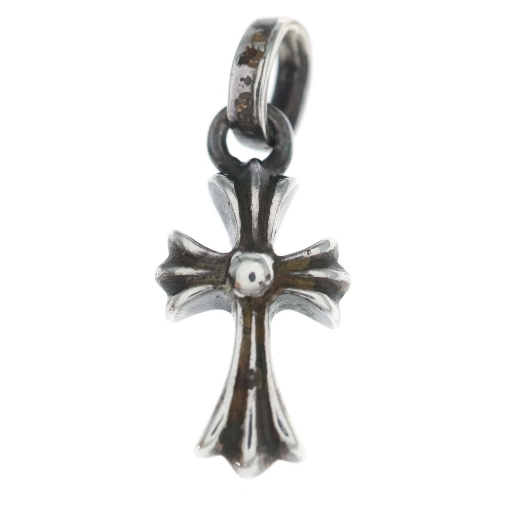 Chrome Hearts Crs Baby Fat Cross Pendant Silver — view 2