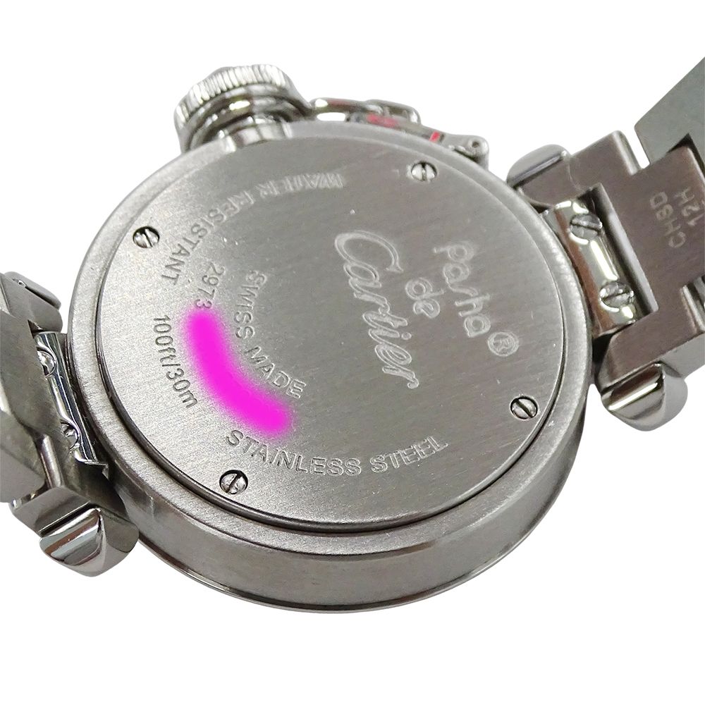 Cartier Watch Miss Pasha Quartz Stainless Steel Silver Pink Round Polished — view 6