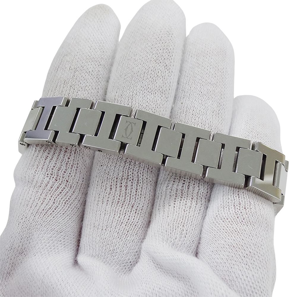Cartier Watch Miss Pasha Quartz Stainless Steel Silver Pink Round Polished — view 5