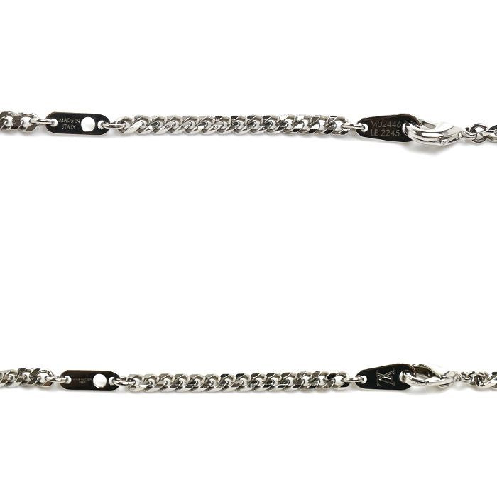 Louis Vuitton Metal Pendant Damier Staple Necklace 45 50 55 cm — view 4