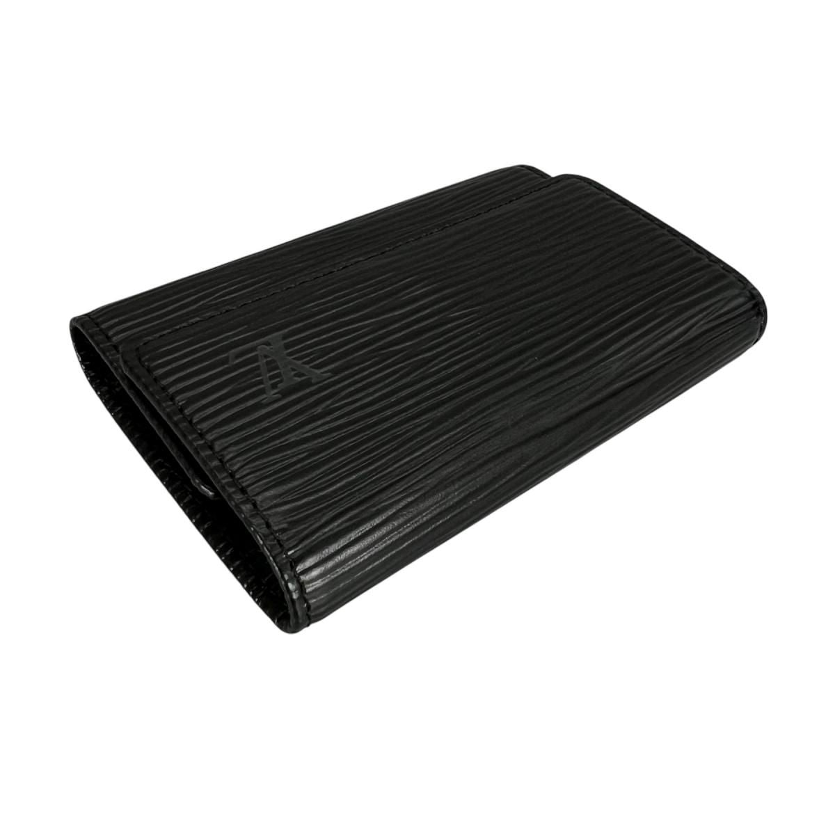 Louis Vuitton Epi Key Case Multicles 6 Noir Key Holder — view 6