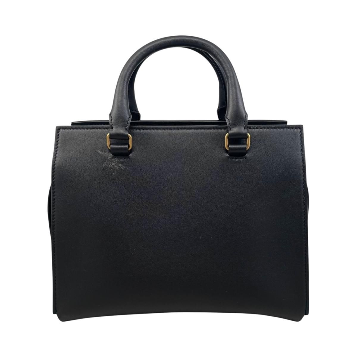 Saint Laurent Shoulder Bag Eastside Small Calf Leather Logo Black Gold — view 2