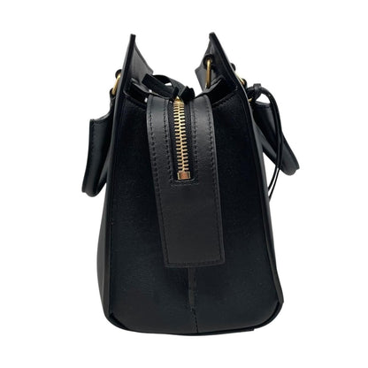 Saint Laurent Shoulder Bag Eastside Small Calf Leather Logo Black Gold — view 4