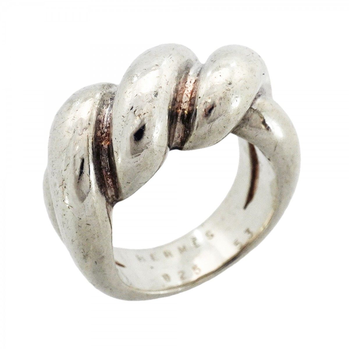 Hermes Ring Torsade 925 Sterling Silver