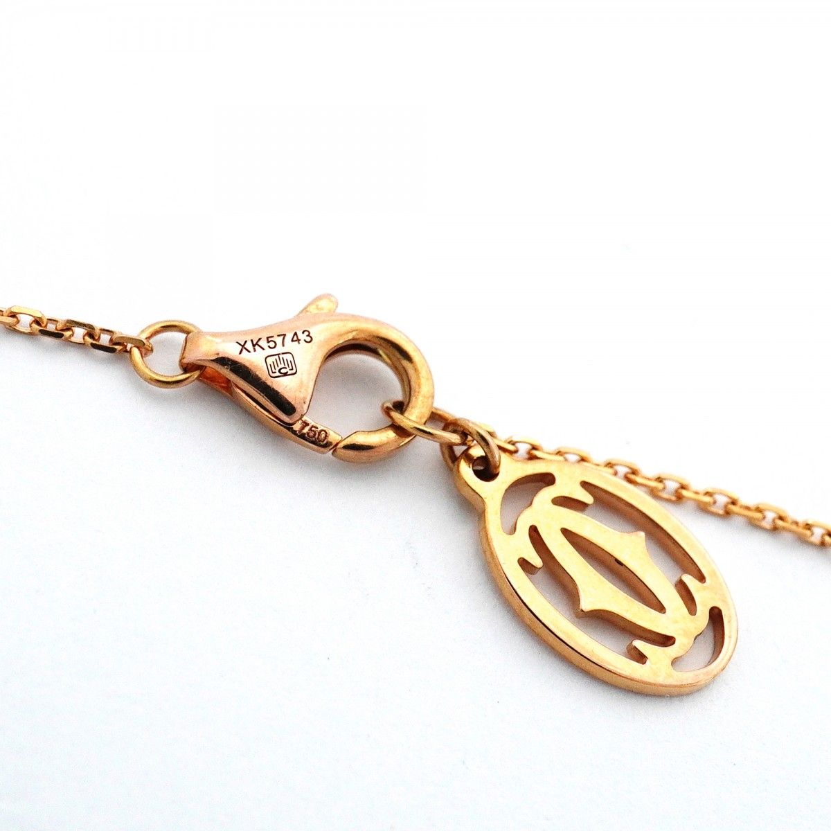 Cartier Necklace Torta Heart Pave 18k Pink Gold Diamond — view 5