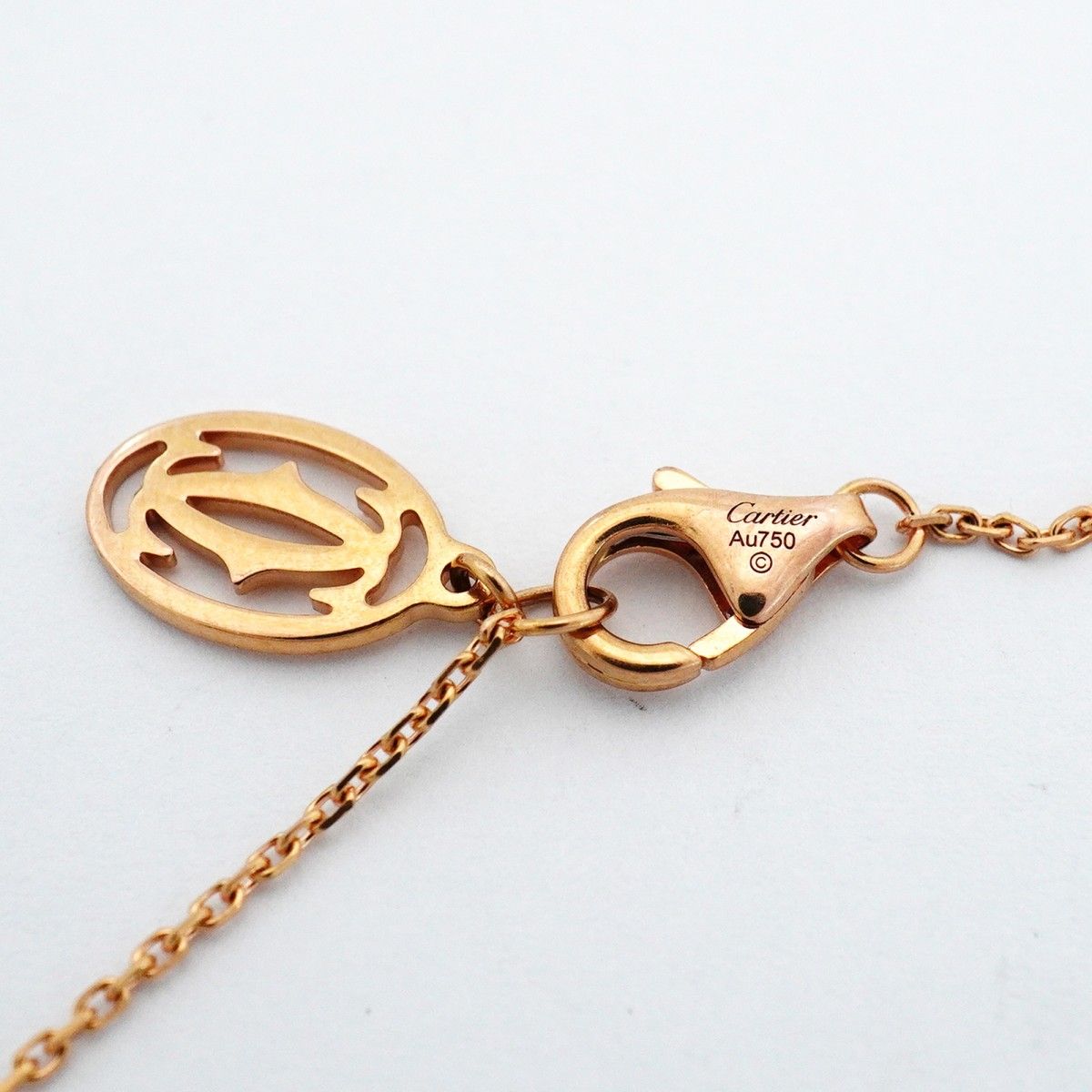 Cartier Necklace Torta Heart Pave 18k Pink Gold Diamond — view 4