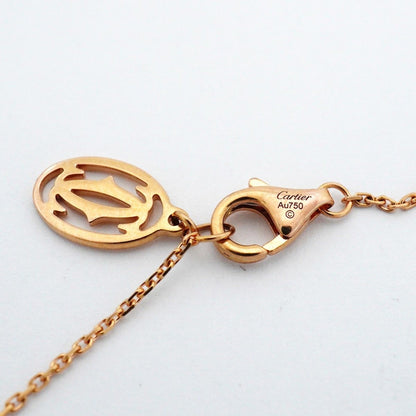 Cartier Necklace Torta Heart Pave 18k Pink Gold Diamond — view 4