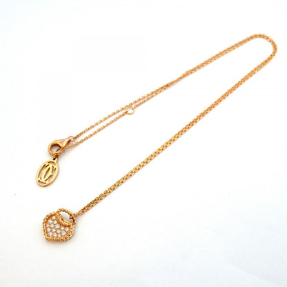 Cartier Necklace Torta Heart Pave 18k Pink Gold Diamond — view 3