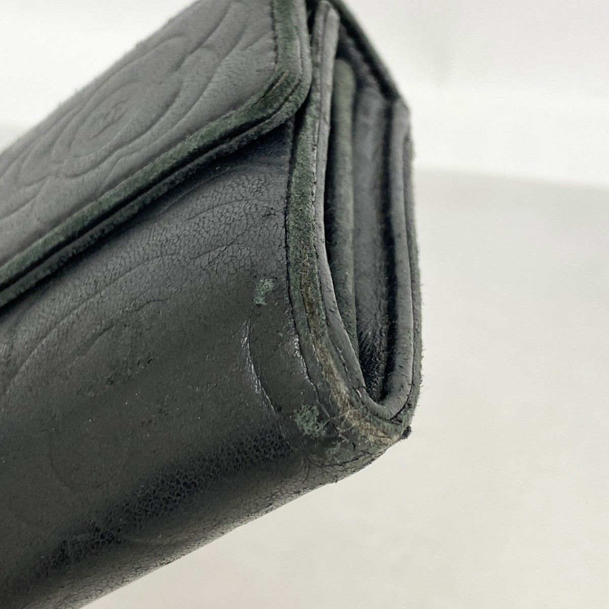 Chanel Wallet Camellia Lambskin Black Silver — view 5