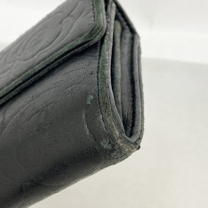 Chanel Wallet Camellia Lambskin Black Silver — view 5