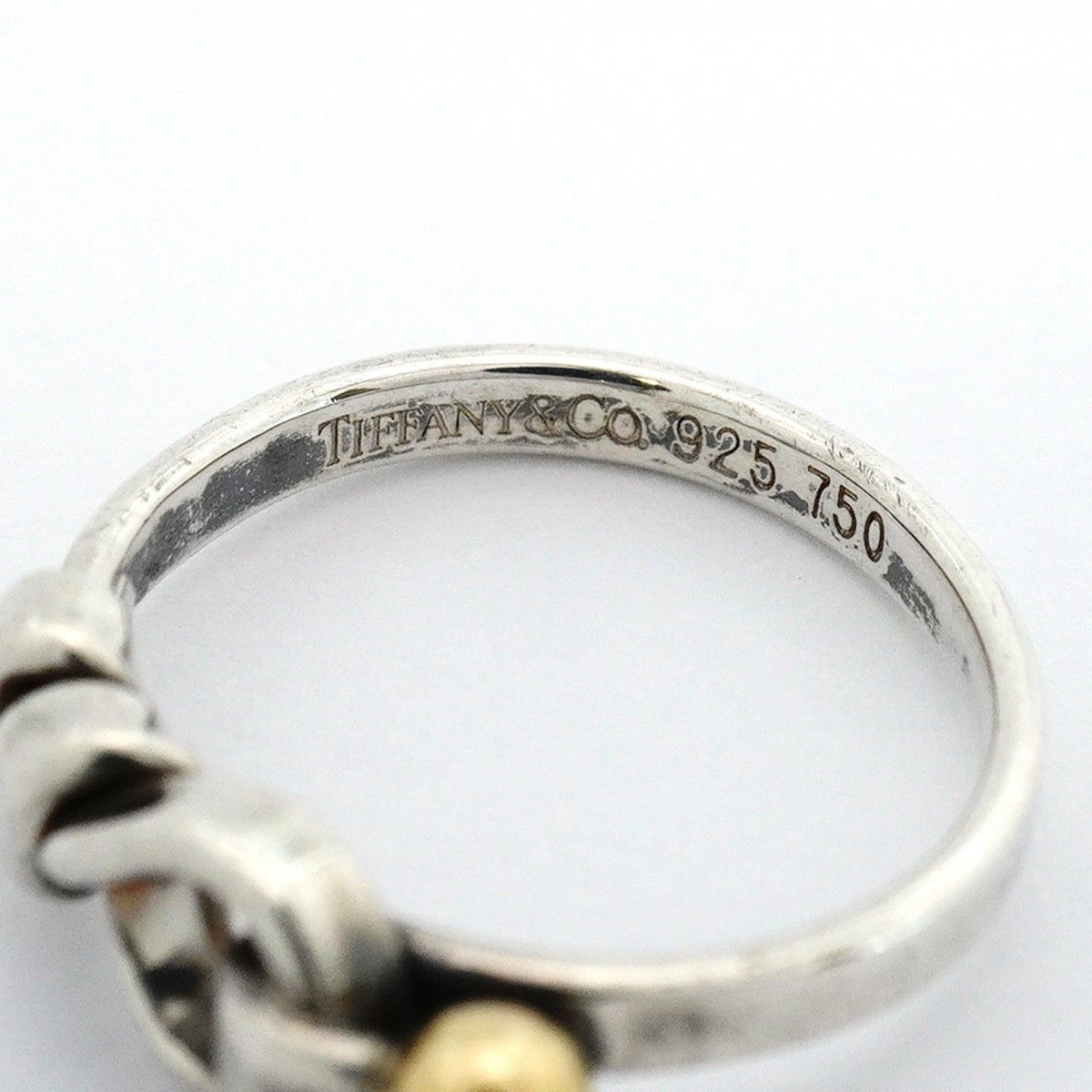 Tiffany & Co Ring Hook Eye 18k Yellow Gold 925 Sterling Silver — view 4
