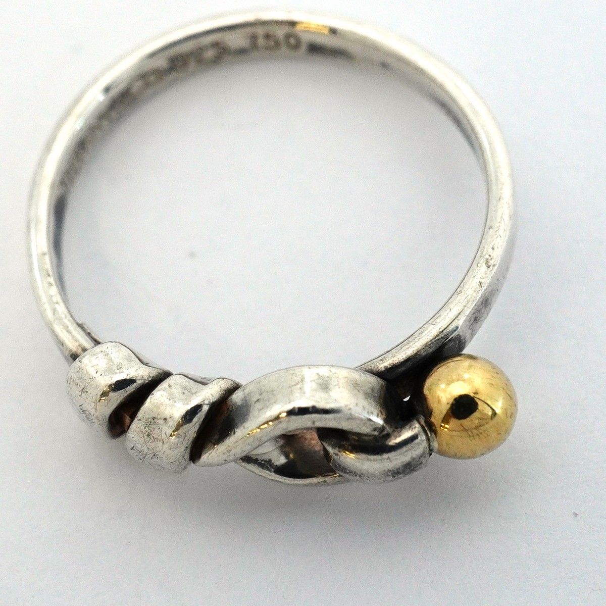 Tiffany & Co Ring Hook Eye 18k Yellow Gold 925 Sterling Silver — view 8