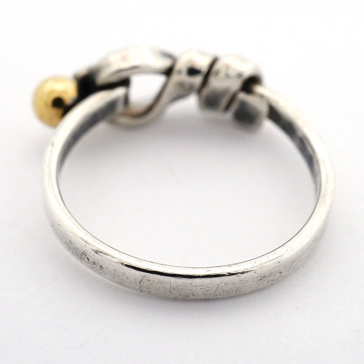 Tiffany & Co Ring Hook Eye 18k Yellow Gold 925 Sterling Silver — view 9