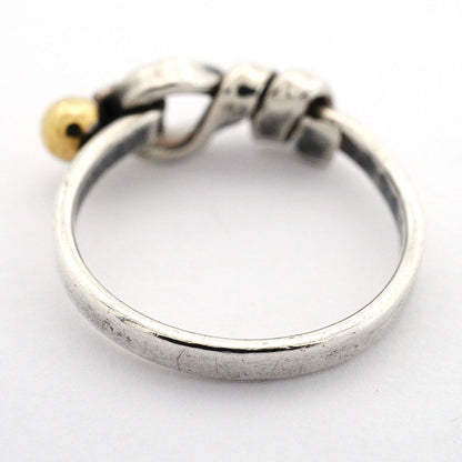 Tiffany & Co Ring Hook Eye 18k Yellow Gold 925 Sterling Silver — view 9