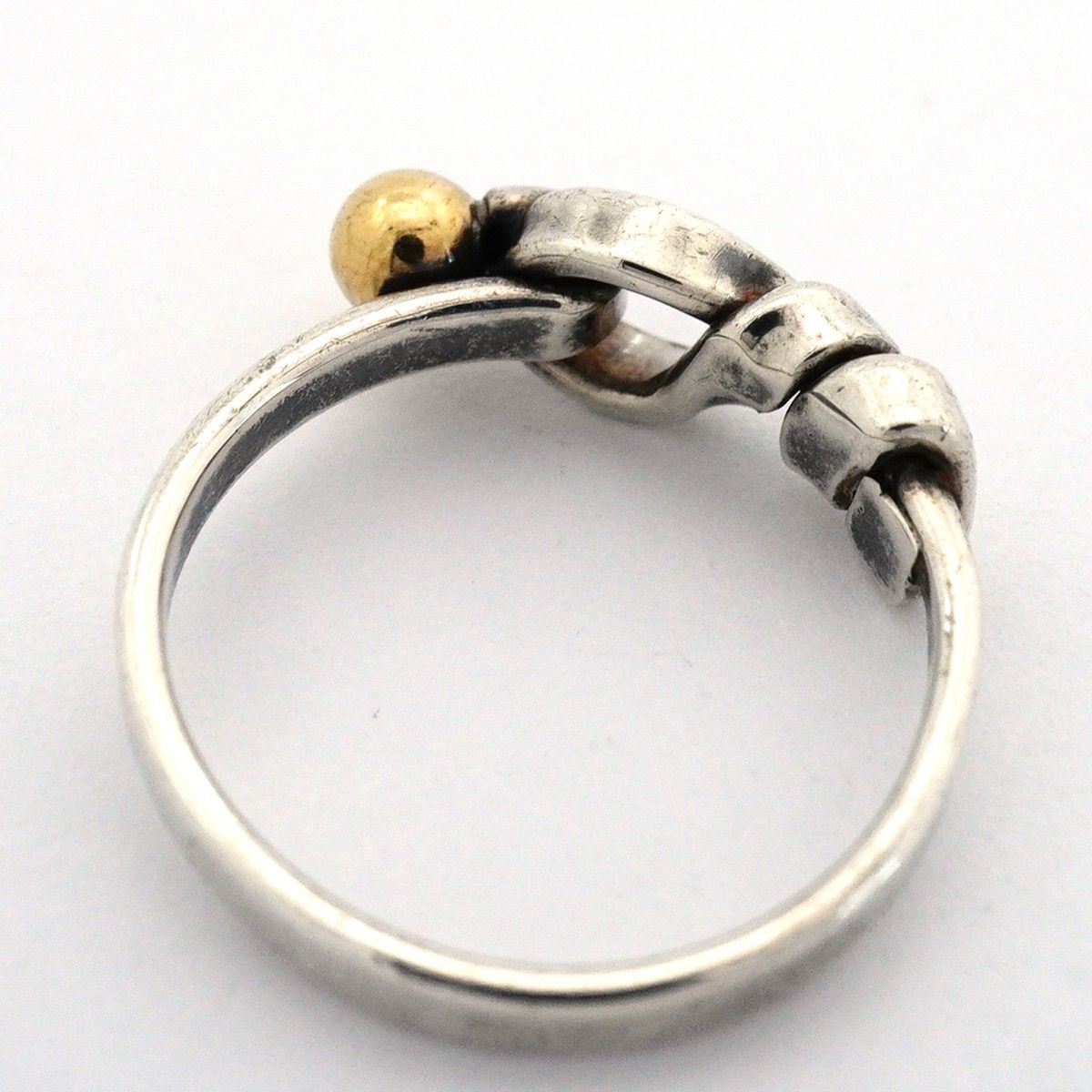Tiffany & Co Ring Hook Eye 18k Yellow Gold 925 Sterling Silver — view 7