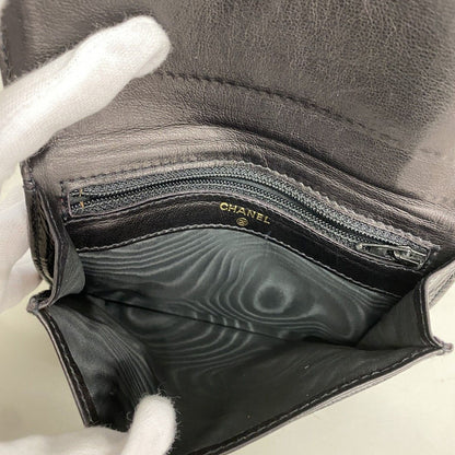 Chanel Wallet Caviar Leather Black Gold — view 3