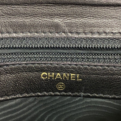 Chanel Wallet Caviar Leather Black Gold — view 4
