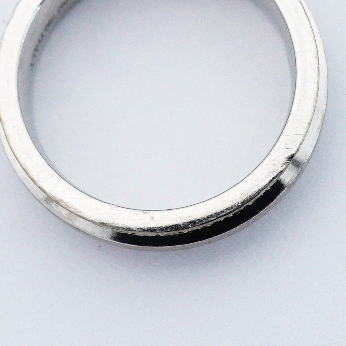 Tiffany & Co Ring T Narrow Pave 18k White Gold Diamond — view 8