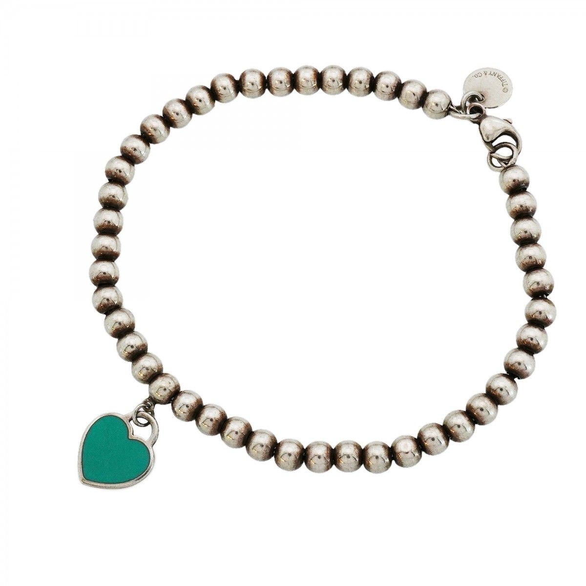 Tiffany & Co Bracelet Return to Heart 925 Sterling Silver Blue