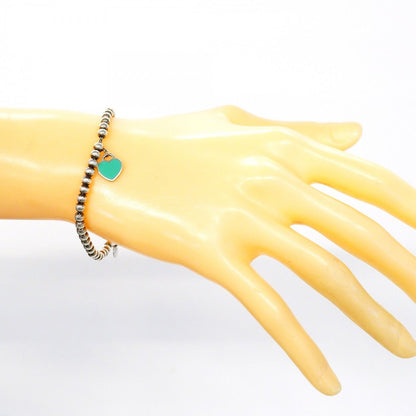Tiffany & Co Bracelet Return to Heart 925 Sterling Silver Blue — view 7