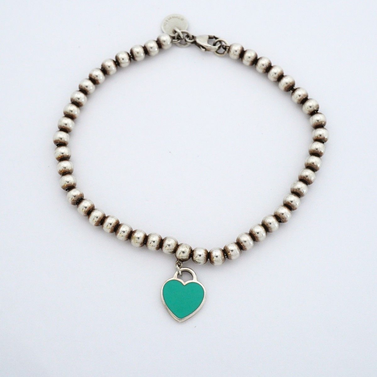 Tiffany & Co Bracelet Return to Heart 925 Sterling Silver Blue — view 3