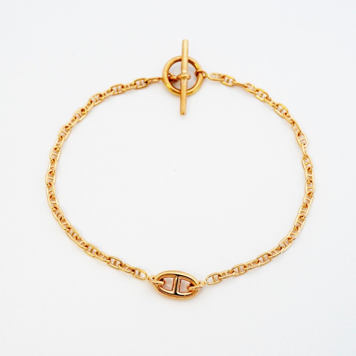 Hermes Bracelet Chaine D'ancre New Farandole TPM 18k Pink Gold — view 3