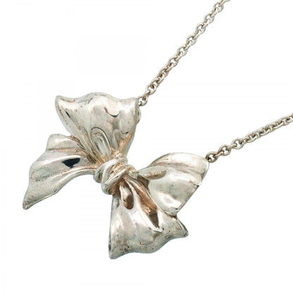 Tiffany & Co Necklace Ribbon Silver