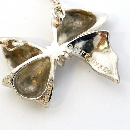 Tiffany & Co Necklace Ribbon Silver — view 6