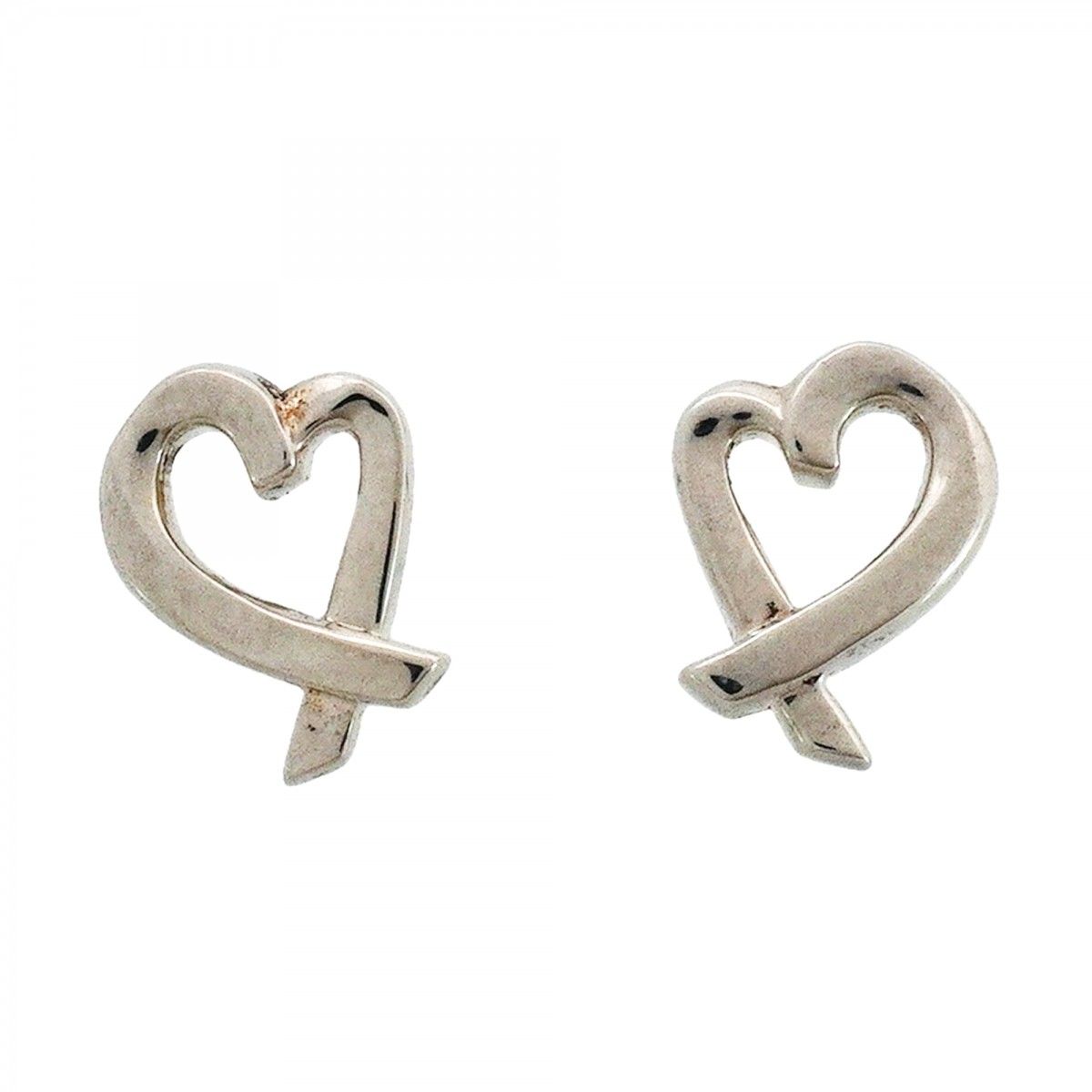 Tiffany & Co Earrings Loving Silver