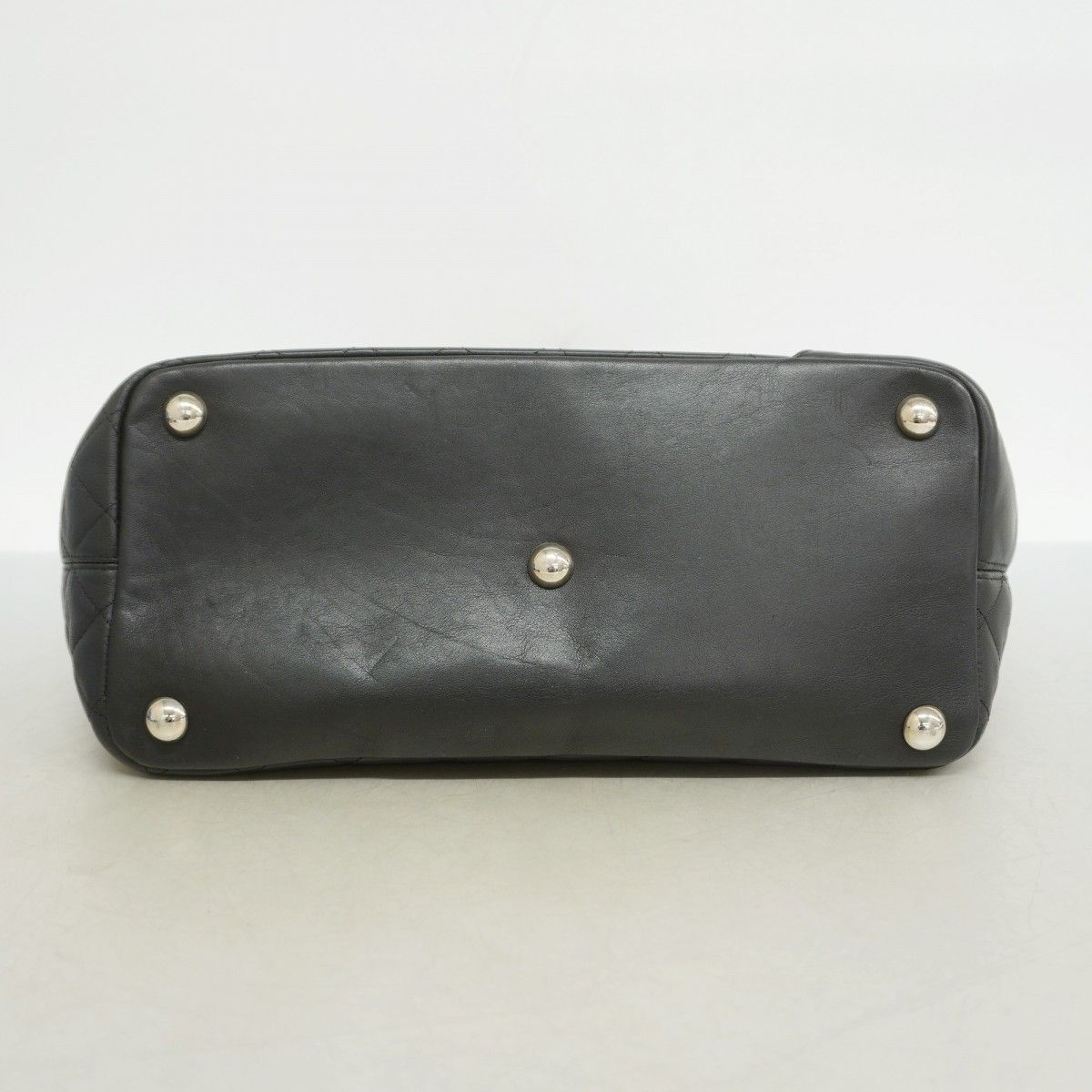 Chanel Tote Cambon Lambskin Patent Black Silver — view 3