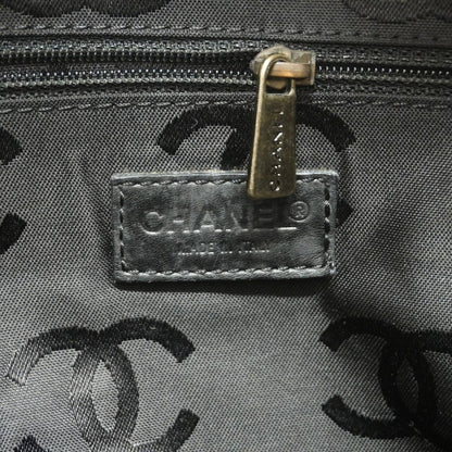Chanel Handbag Wild Stitch Lambskin Black Silver — view 5