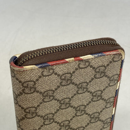 Gucci Wallet GG Supreme Brown Gold — view 8