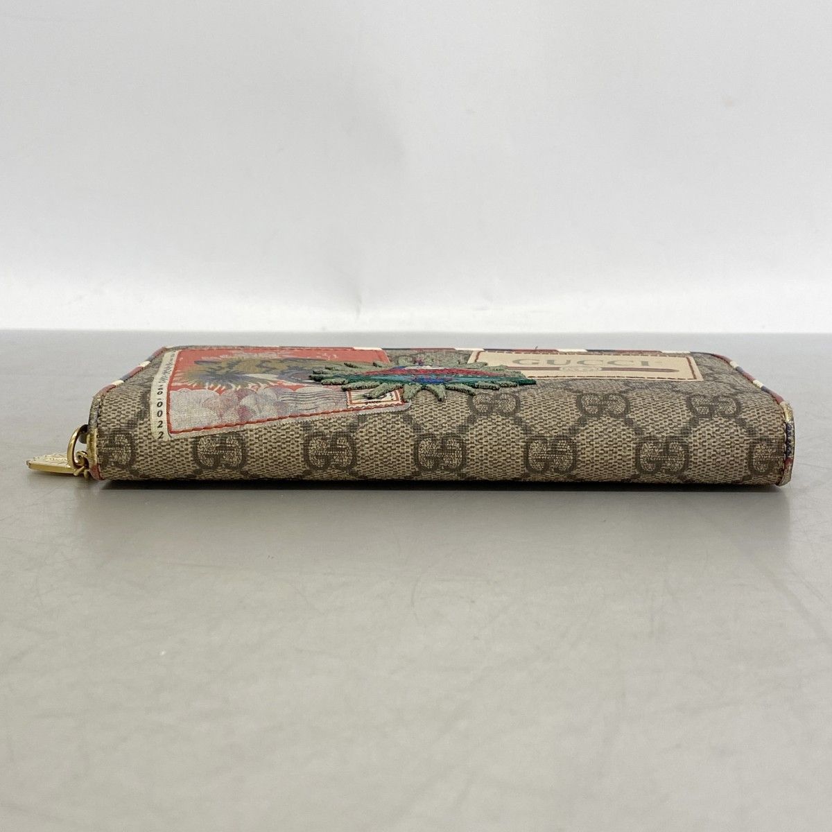 Gucci Wallet GG Supreme Brown Gold — view 3