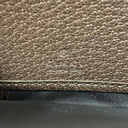 Gucci Wallet GG Supreme Brown Gold — view 5