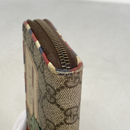 Gucci Wallet GG Supreme Brown Gold — view 9
