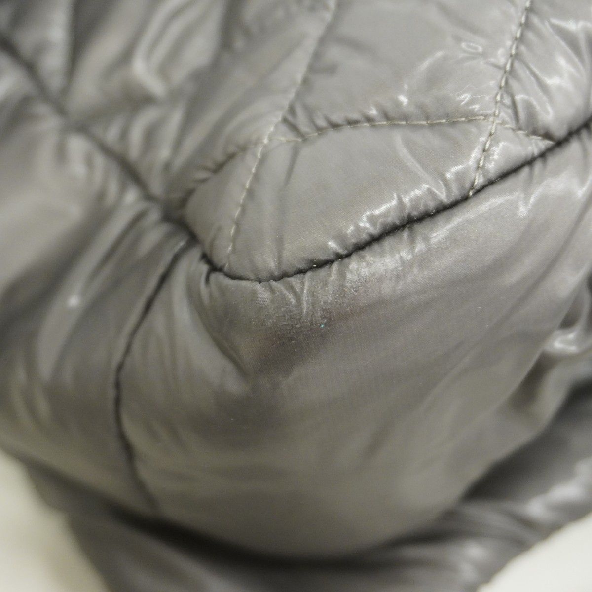 Chanel Shoulder Bag Coco Cocoon Nylon Gray Silver — view 7