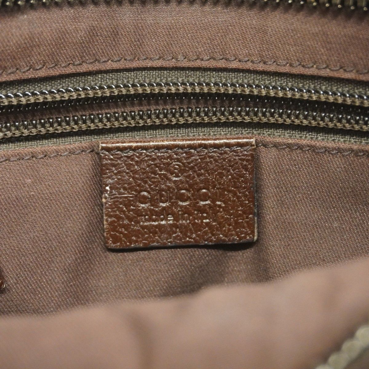 Gucci Shoulder Bag GG Canvas Brown Silver — view 5