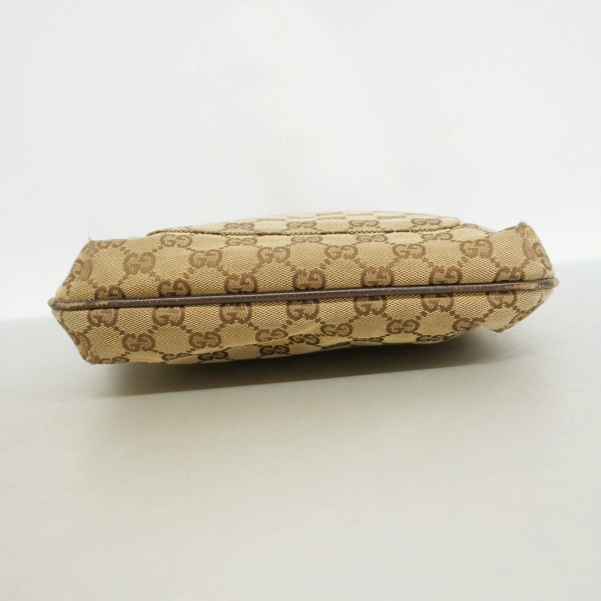 Gucci Shoulder Bag GG Canvas Brown Silver — view 3